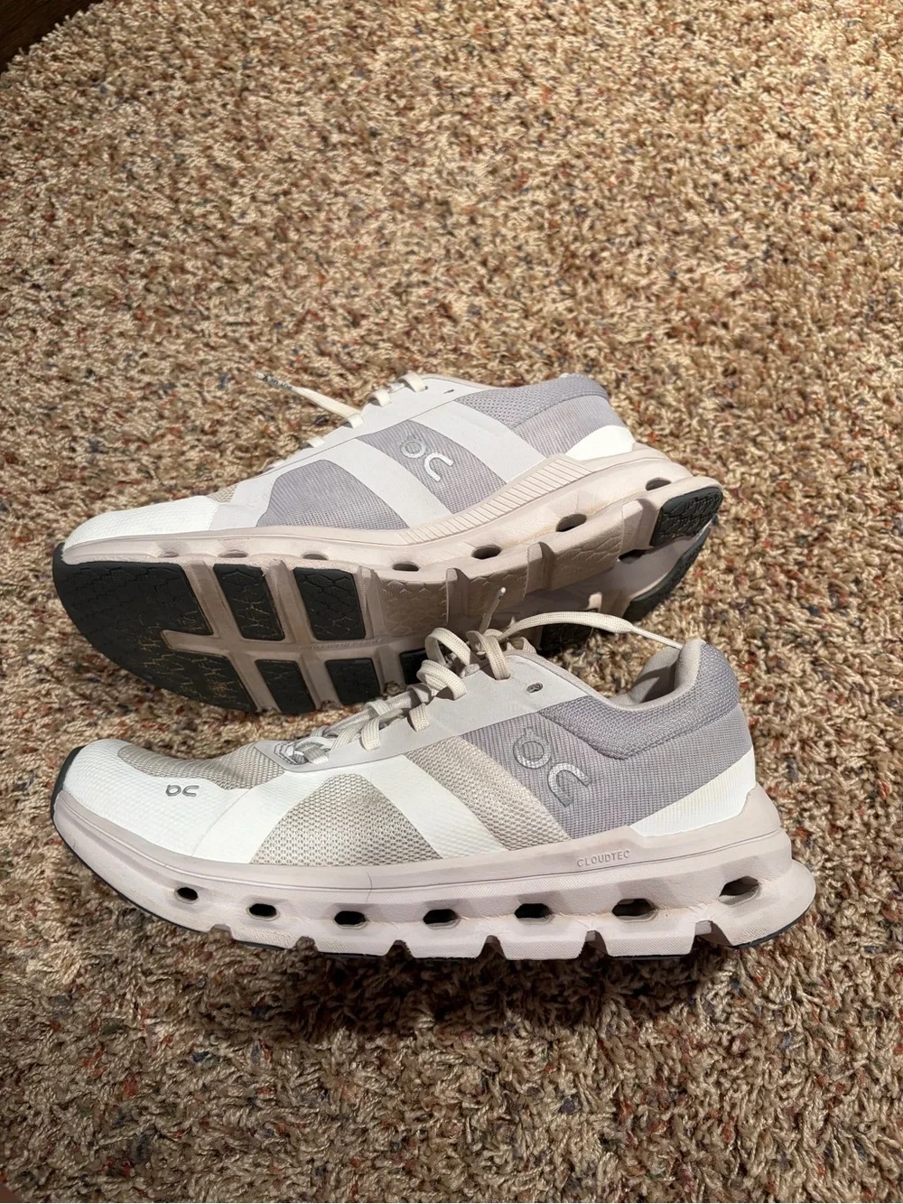 On Cloud White Running Shoes